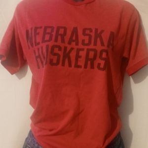 Vintage Nebraska Huskers ringer tshirt